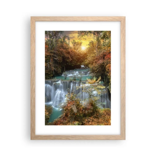 Poster în ramă de stejar deschis - Comoara ascunsă a pădurii - 30x40 cm
