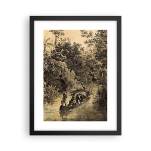 Poster în ramă neagră - Călătorie la sursă - 30x40 cm