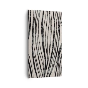 Tablou pe pânză - Deversare de linii - 55x100 cm
