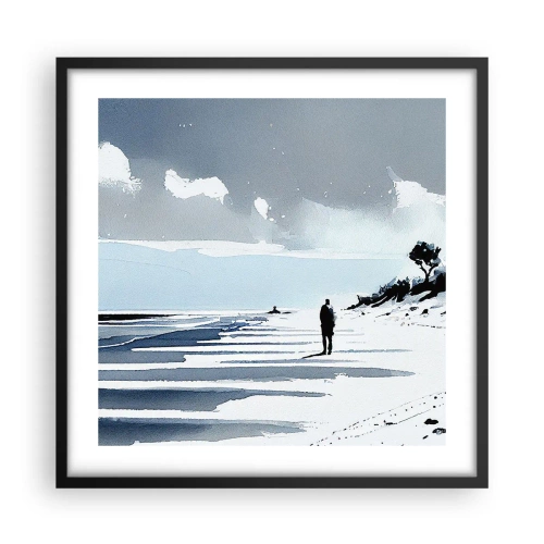 Poster în ramă neagră - Singuratic - 50x50 cm