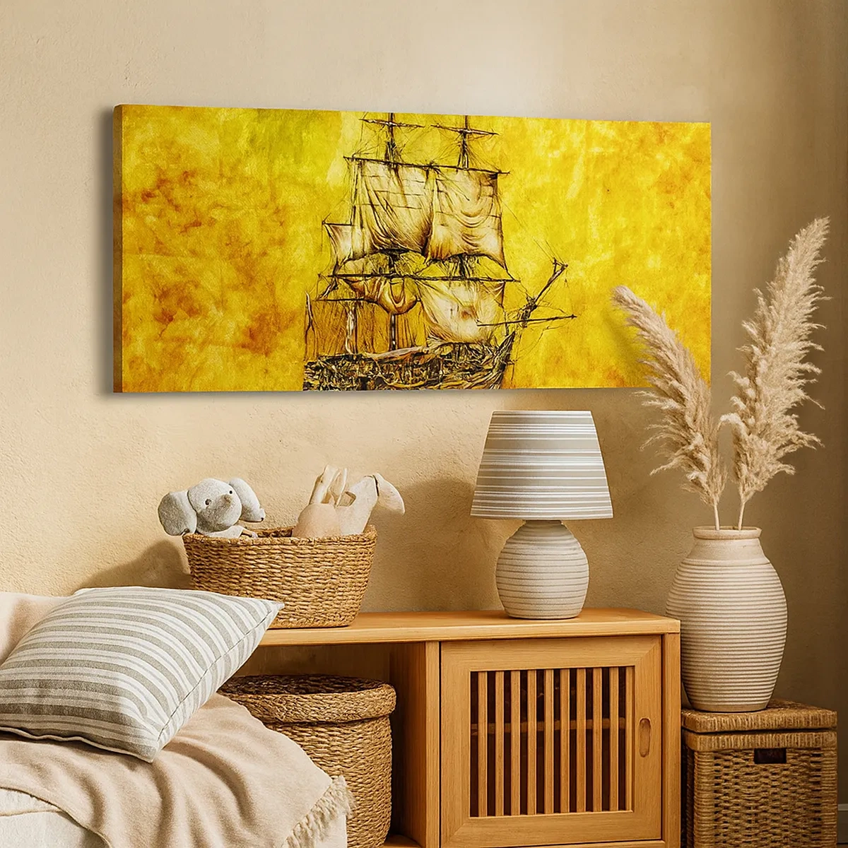 Tablou pe pânză - Ne îndreptăm spre Tortuga! - 30x30 cm