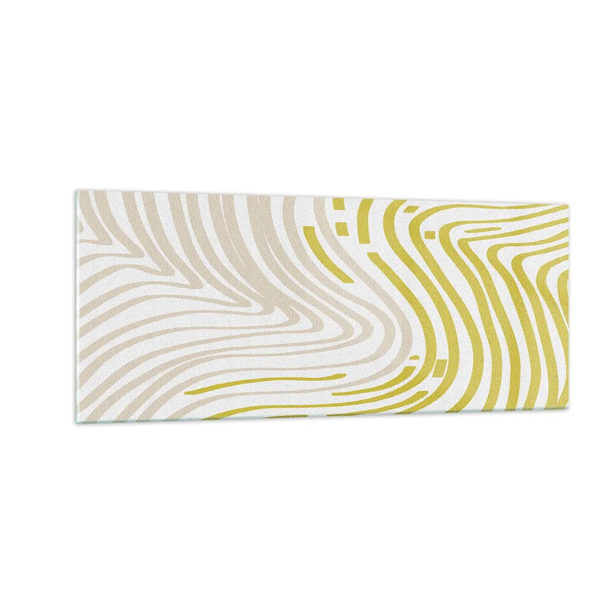 Tablou pe sticlă - Compoziție cu cambrare ușoară - 100x40 cm