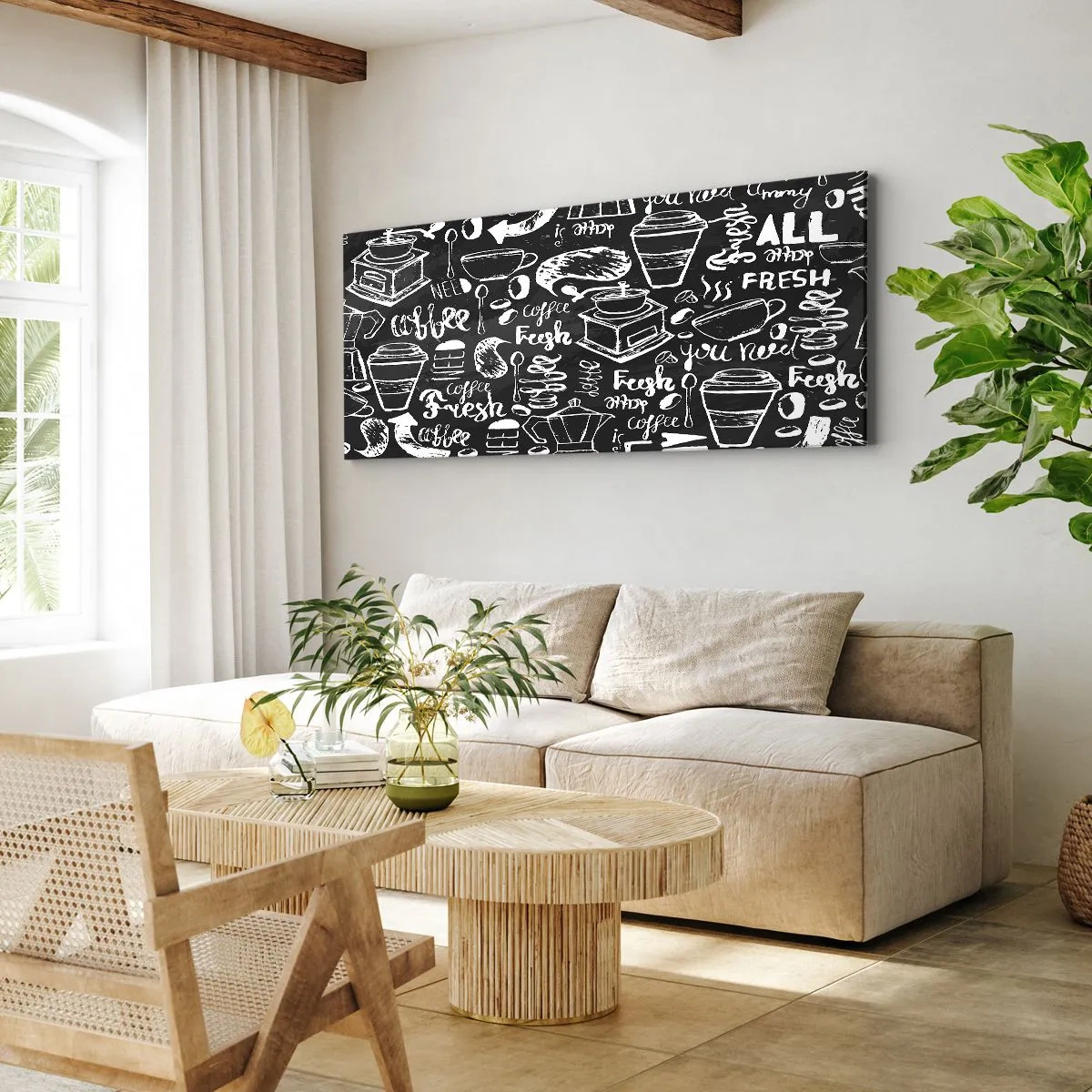 Tablou pe pânză - All you need is… - 100x40 cm