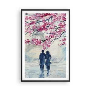 Poster în ramă neagră - Plimbare romantică - 61x91 cm