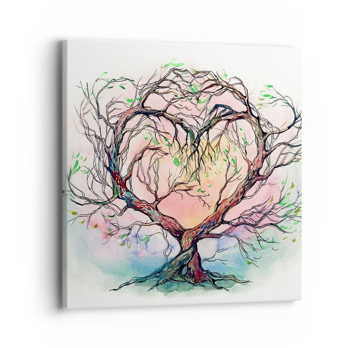 Tablou pe pânză - Împreună împotriva vijeliei - 40x40 cm