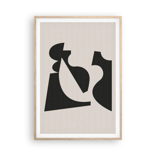 Poster în ramă de stejar deschis - Pentru autoasamblare - 70x100 cm