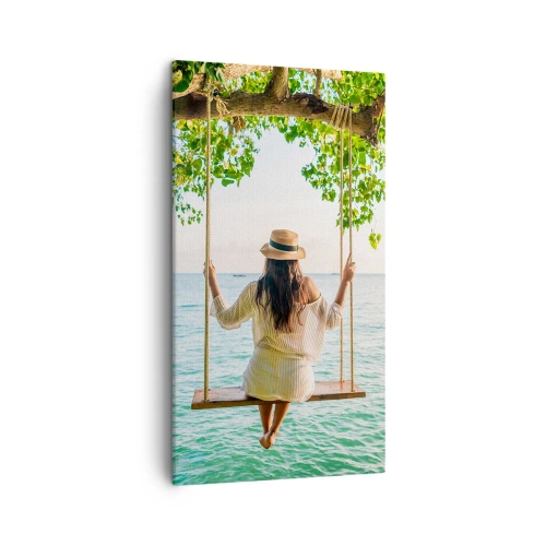 Tablou pe pânză - Viața este frumoasă - 45x80 cm