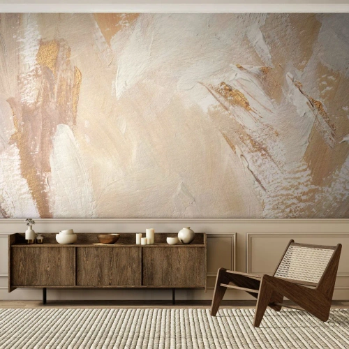 Tapet Premium Sand - Compoziție pastel - Minimalist, Luminos, Bucată - 100x70 cm