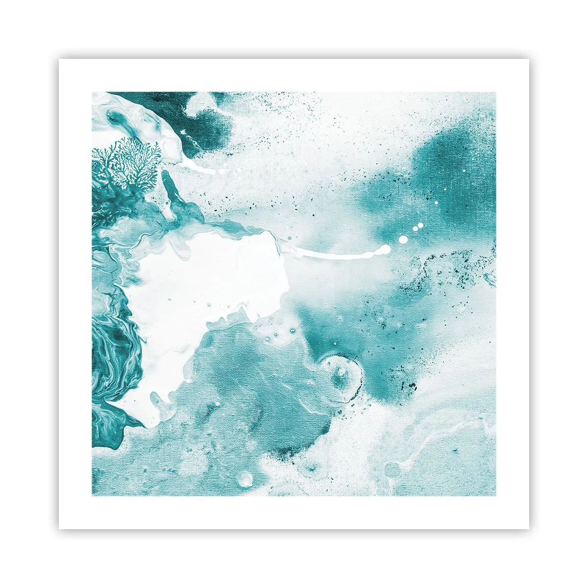 Poster - Câmpii inundabile de albastru - 50x50 cm