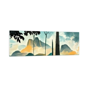 Tablou pe sticlă - Din ce în ce mai sus - 160x50 cm