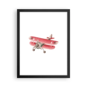 Poster în ramă neagră - Gata pentru zboruri la mare înălțime - 30x40 cm
