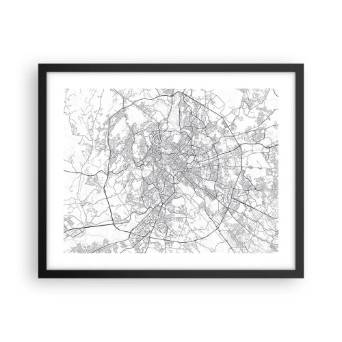 Poster în ramă neagră - Cerc roman - 50x40 cm