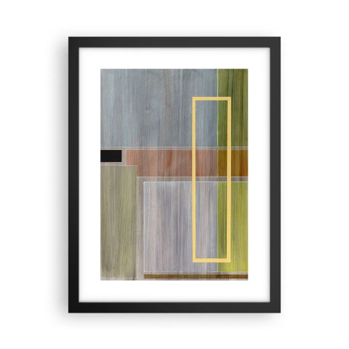 Poster în ramă neagră - Drept și liniștit - 30x40 cm