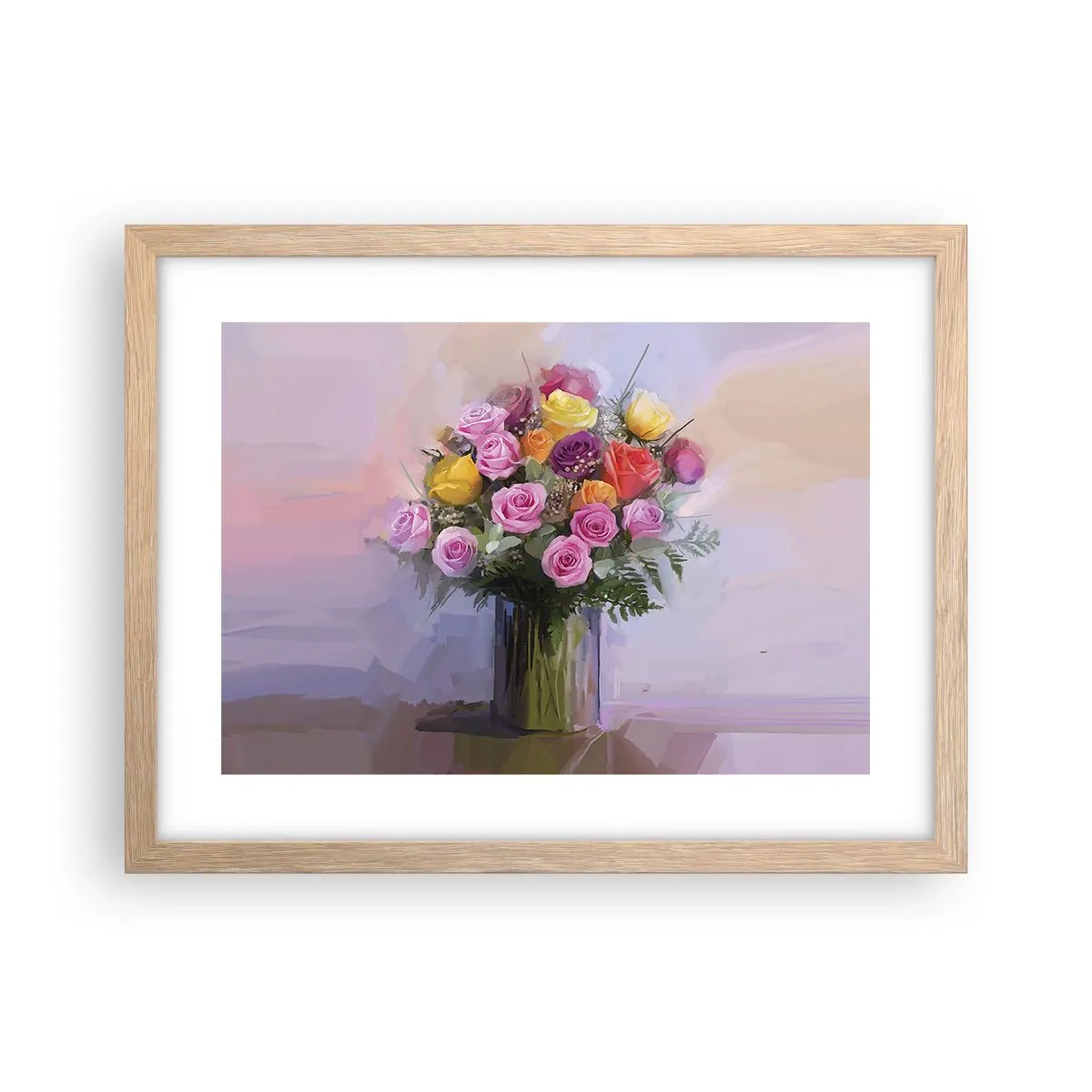 Poster în ramă de stejar deschis - Frumusețe reținută - 40x30 cm