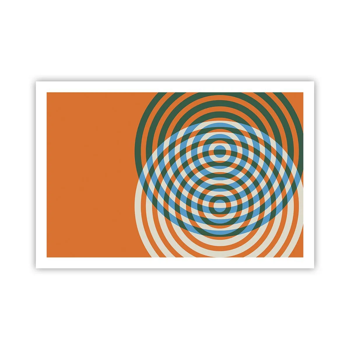 Poster - Variație circulară abstractă - 91x61 cm