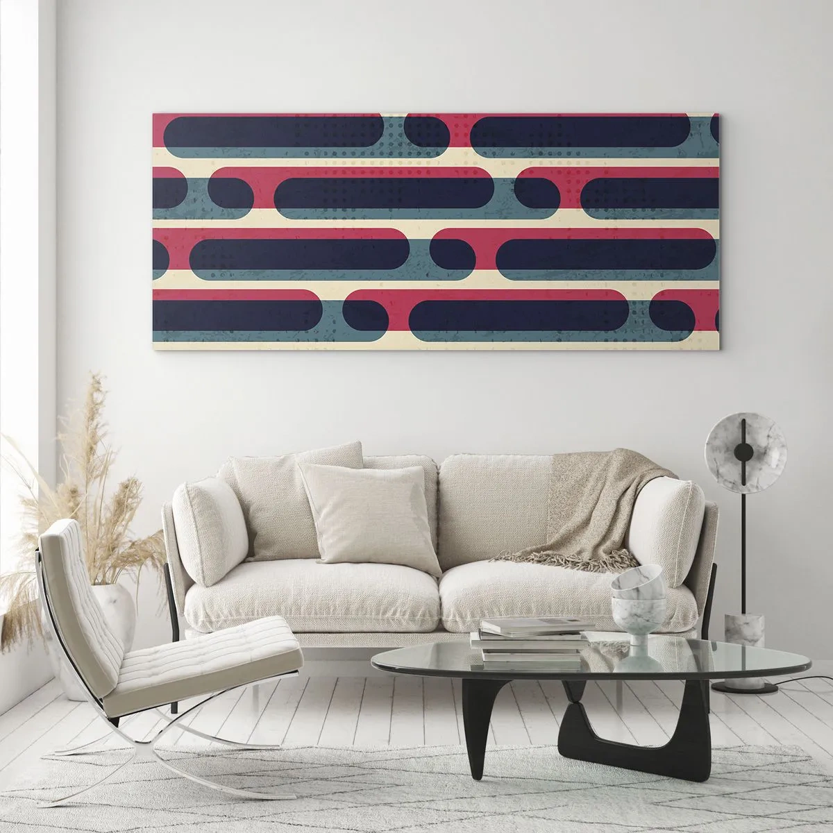 Tablou pe sticlă - Înăuntru și înainte - 90x30 cm