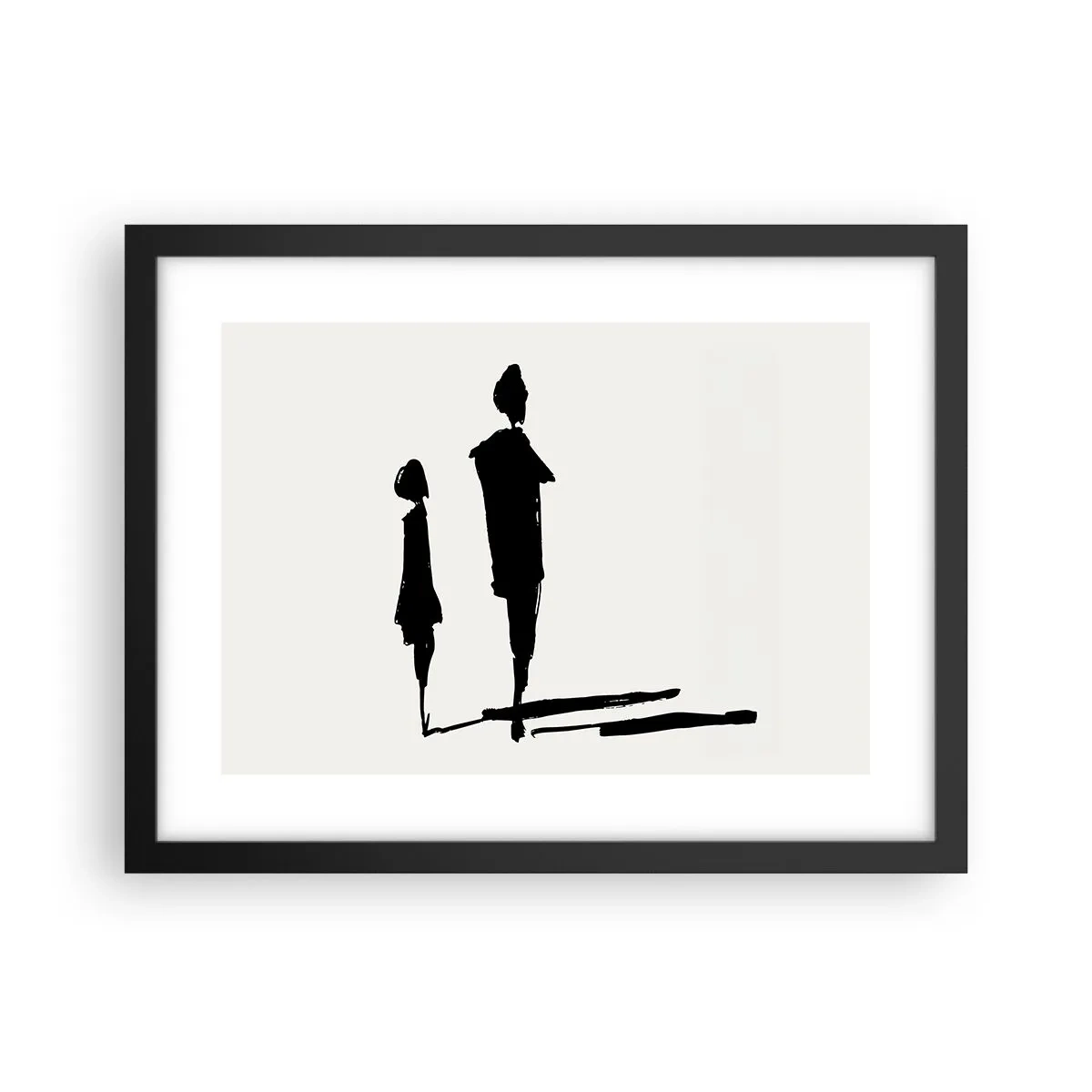 Poster în ramă neagră - Cu siguranță împreună? - 40x30 cm