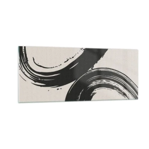 Tablou pe sticlă - Tare și circular - 100x40 cm