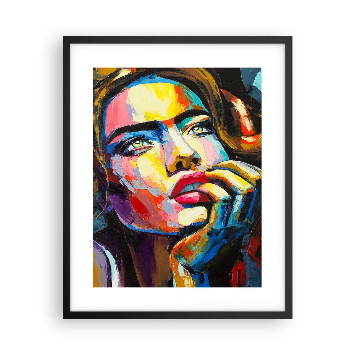 Poster în ramă neagră - Visele ca niște păsări se înalță pe cer - 40x50 cm