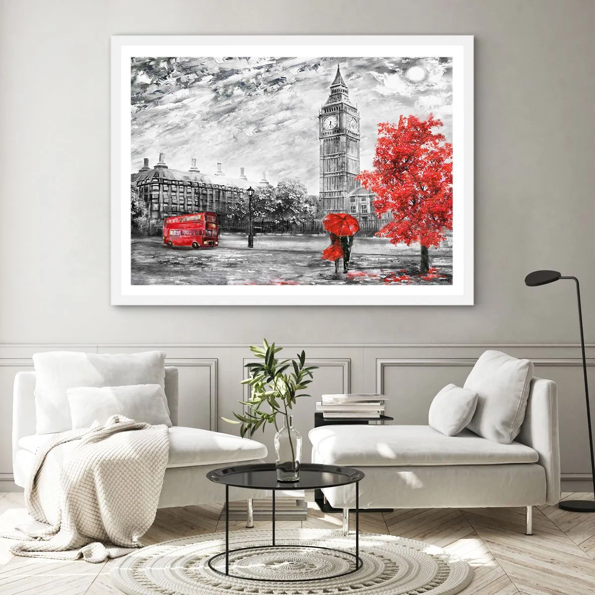 Poster în ramă albă - O zi excitantă - 91x61 cm