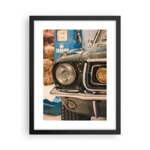 Poster în ramă neagră - Întâlnire cu o legendă - 30x40 cm