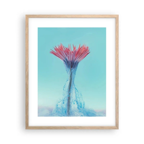 Poster în ramă de stejar deschis - Într-o unduire revigorantă - 40x50 cm