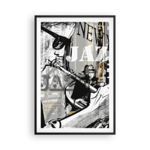 Poster în ramă neagră - În ritmul New York-ului - 61x91 cm