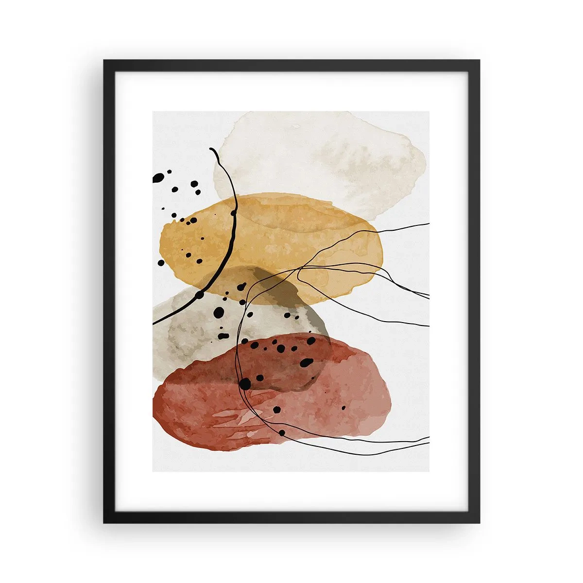 Poster în ramă neagră - Ca aerul, limpezi și ușoare - 40x50 cm