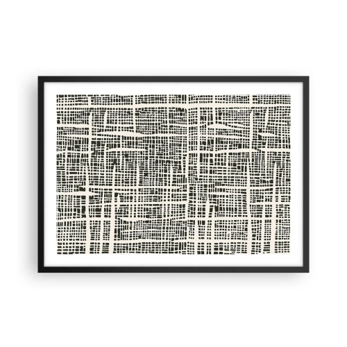 Poster în ramă neagră - O compoziție țesută - 70x50 cm