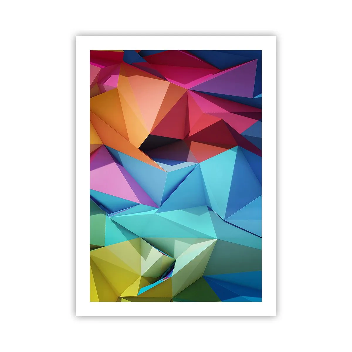 Poster - Origami de curcubeu - 50x70 cm