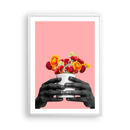 Poster în ramă albă - Apoteoza vieții - 50x70 cm