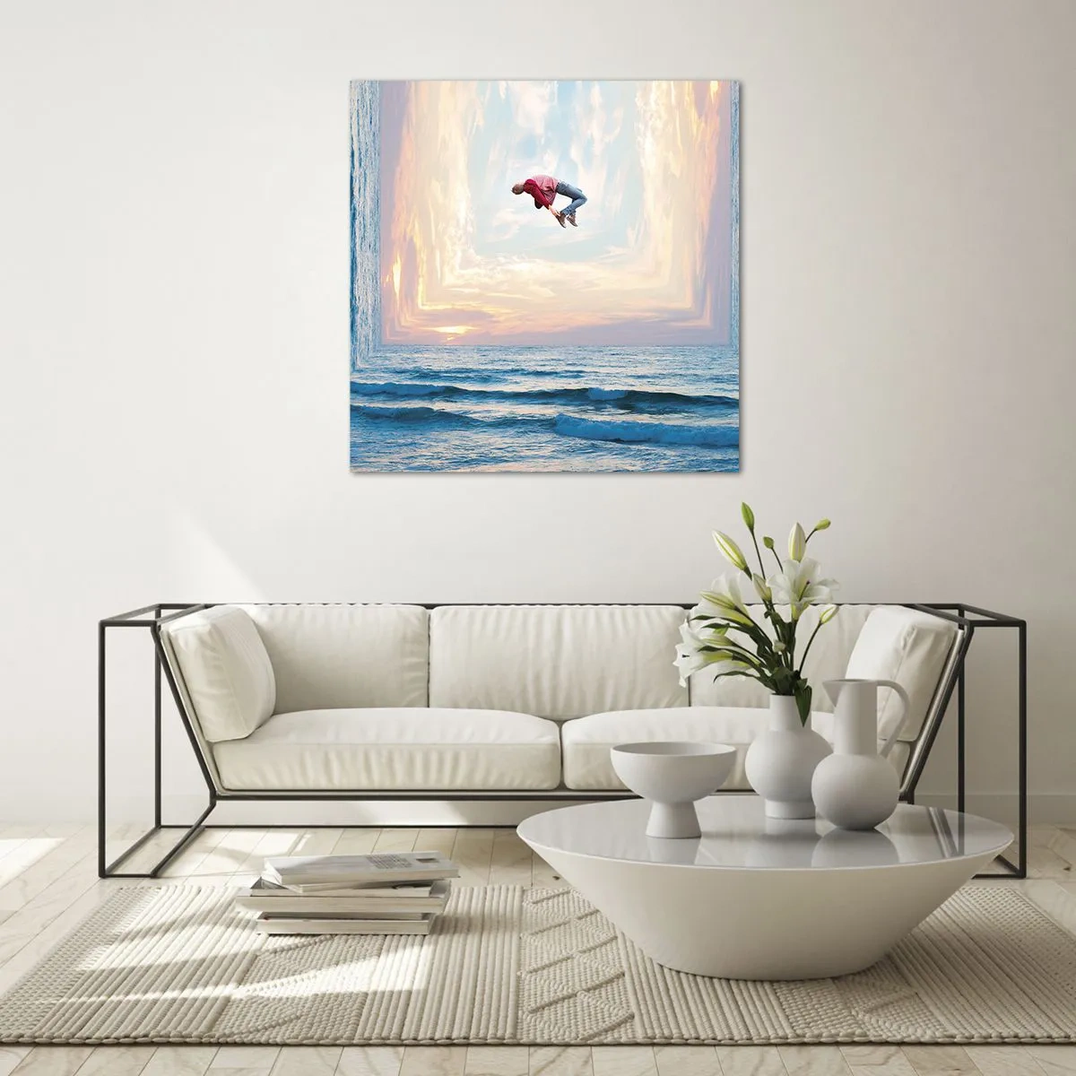 Tablou pe sticlă - Spre o altă dimensiune - 40x40 cm