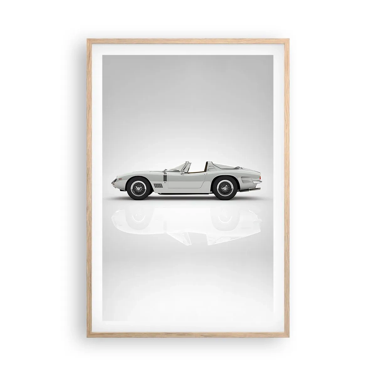 Poster în ramă de stejar deschis - Promisiunea distracției - 61x91 cm