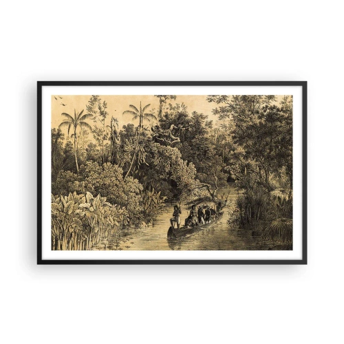 Poster în ramă neagră - Călătorie la sursă - 91x61 cm