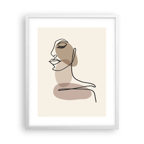 Poster în ramă albă - Ascultându-se pe sine - 40x50 cm