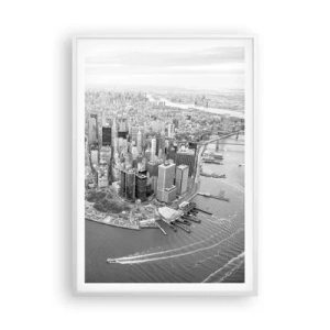 Poster în ramă albă - Cum să nu iubești? - 70x100 cm