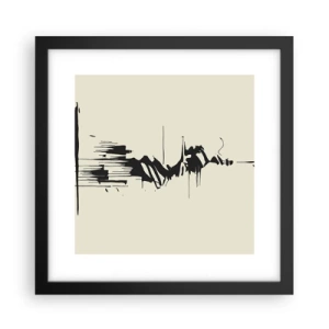 Poster în ramă neagră - Abstracție pripită - 30x30 cm