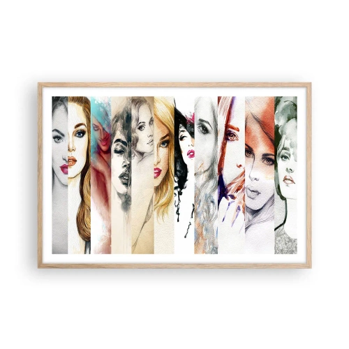 Poster în ramă de stejar deschis - Și întotdeauna ești TU - 91x61 cm