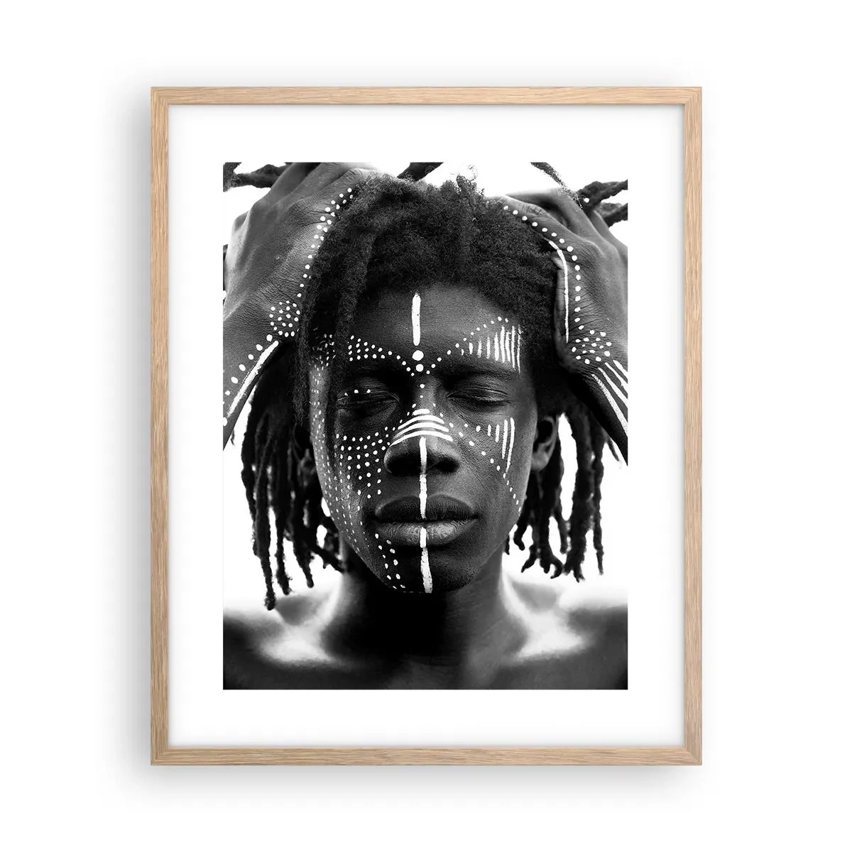 Poster în ramă de stejar deschis - Unde ești? - 40x50 cm