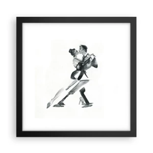 Poster în ramă neagră - Într-un ritm - 30x30 cm