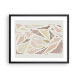 Poster în ramă neagră - Compoziție de vitralii - 50x40 cm