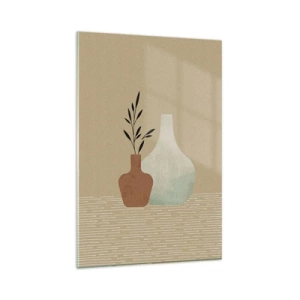 Tablou pe sticlă - Vasul și ideea sa - 80x120 cm