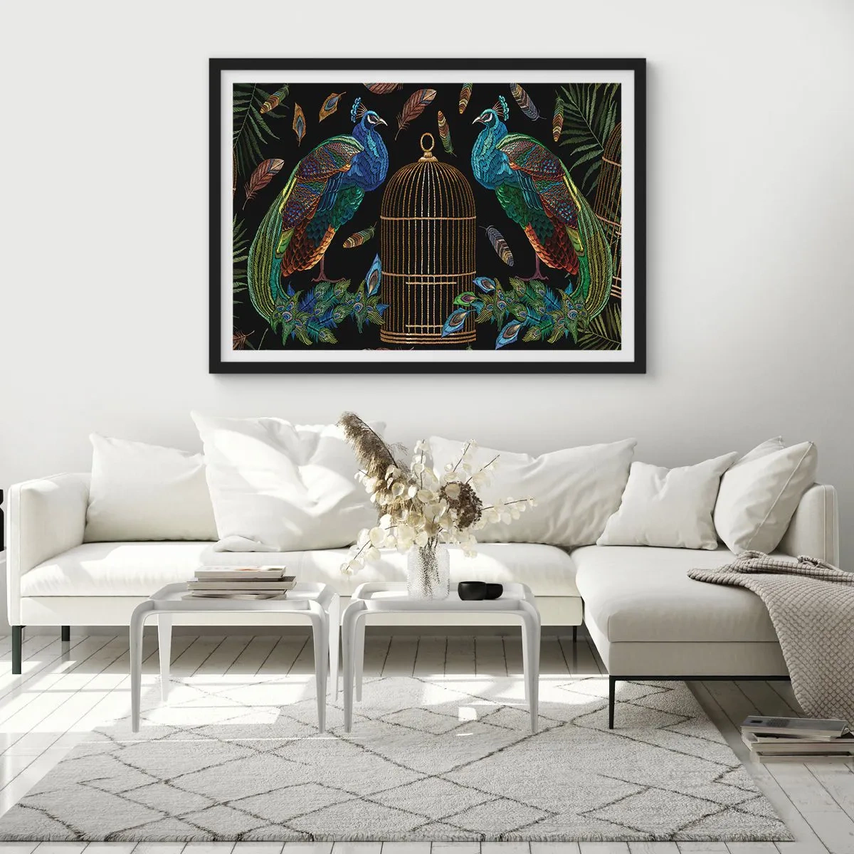 Poster în ramă neagră - În veșmânt regal - 70x50 cm