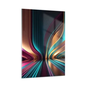 Tablou pe sticlă - Arhitectură de lumină - 50x70 cm