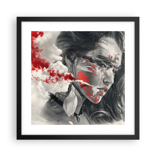 Poster în ramă neagră - În aburul absurdului - 40x40 cm