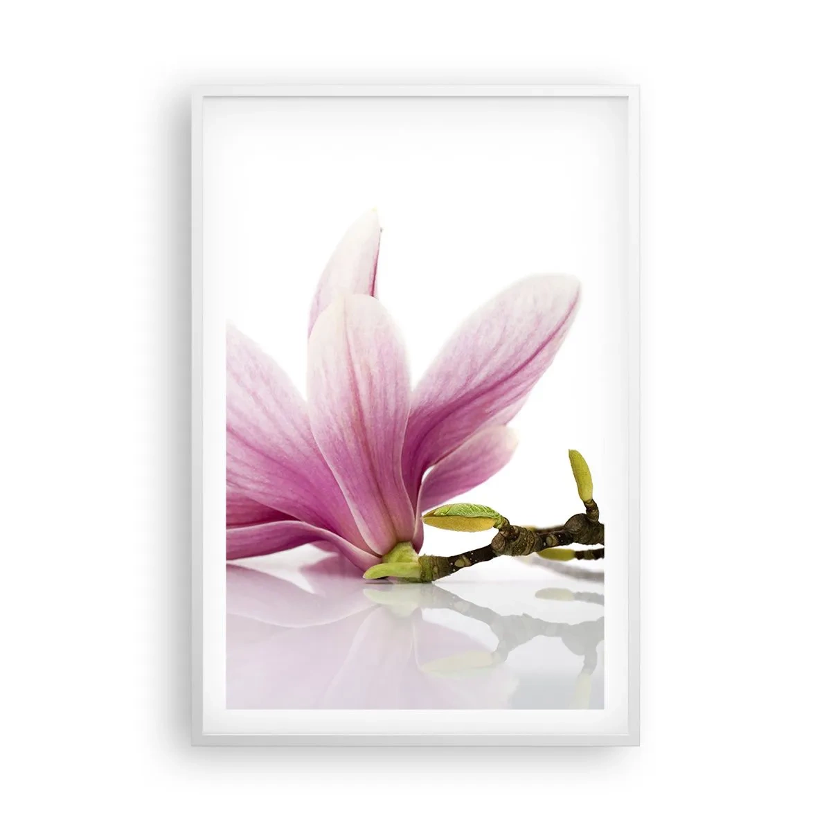 Poster în ramă albă - Delicate ca o adiere de primăvară - 61x91 cm