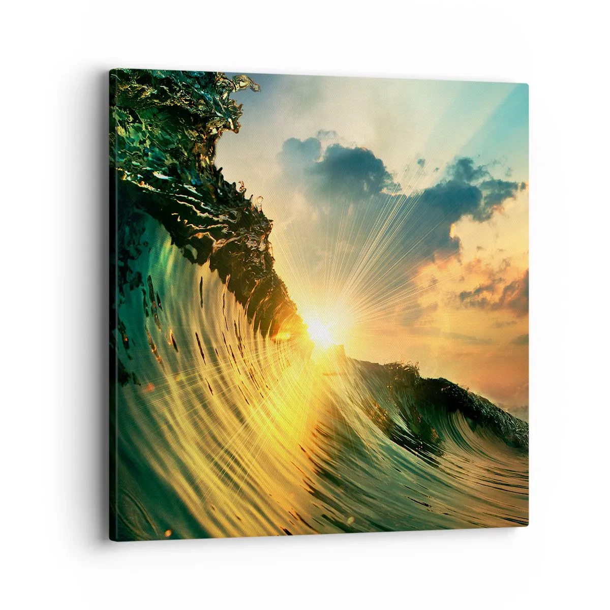 Tablou pe pânză - Surferule, unde ești? - 40x40 cm