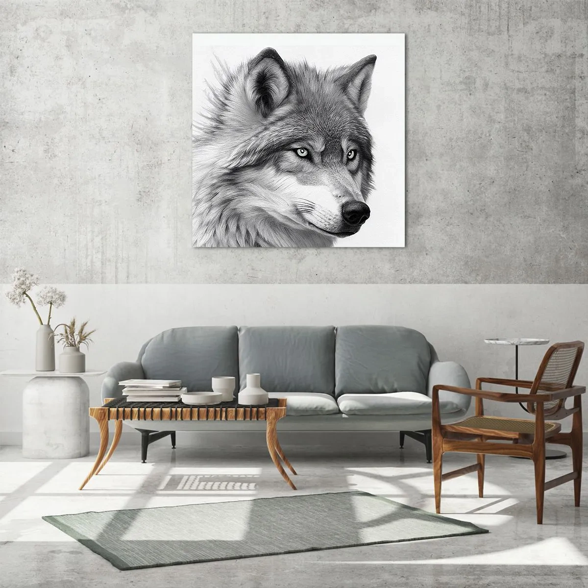 Tablou pe sticlă - Alfa - fără îndoială - 60x60 cm