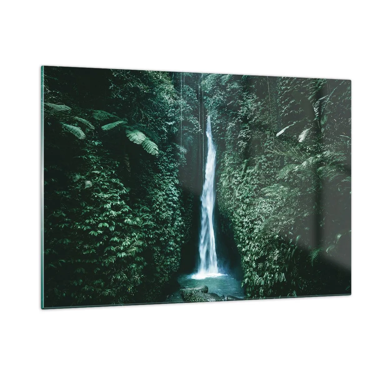Tablou pe sticlă - Băi tropicale - 120x80 cm