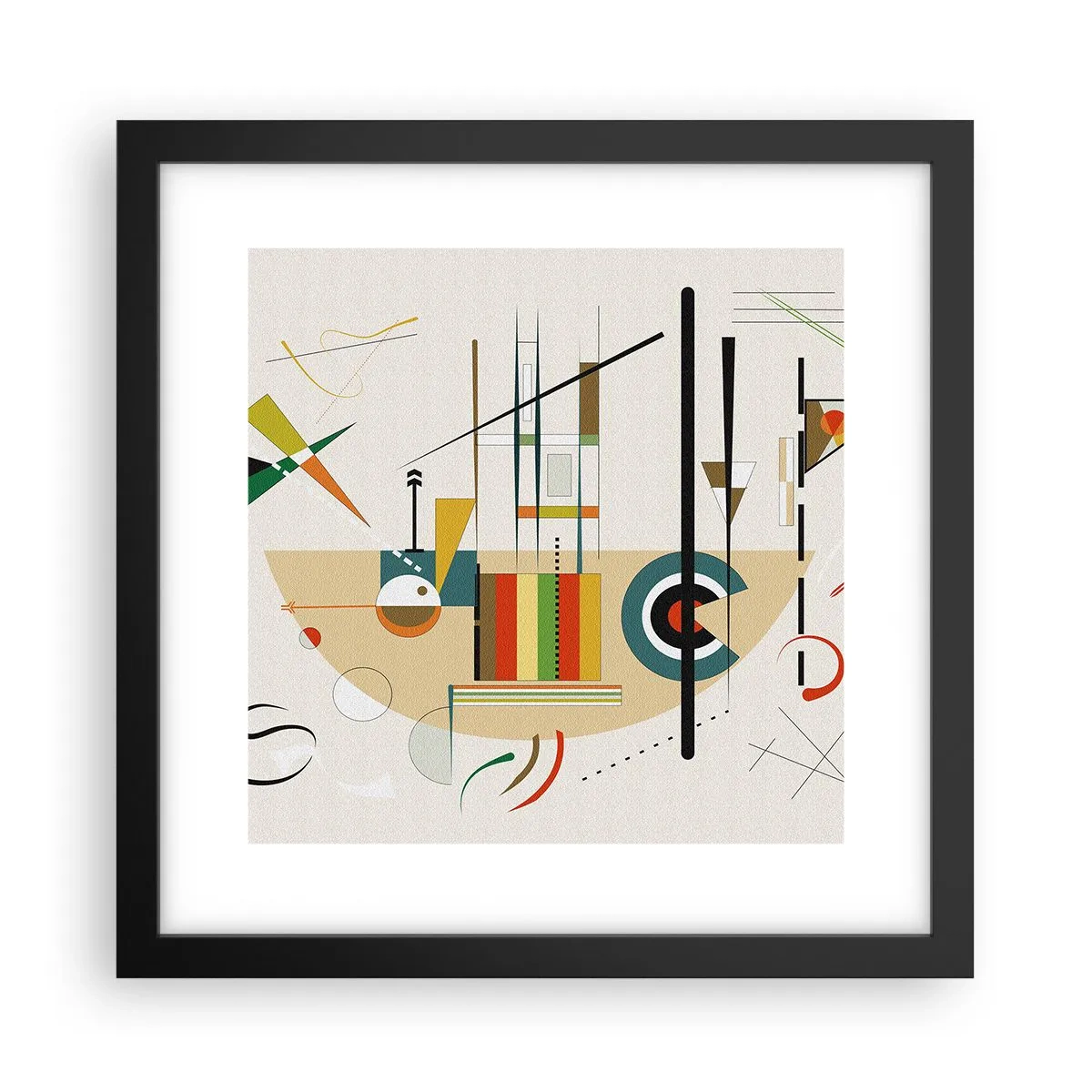 Poster în ramă neagră - Și lumea râde - 30x30 cm